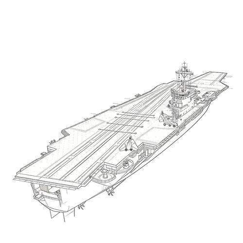 预售SSC700169/S 1/700 军事模型 美国 小鹰级美利坚号航空母舰