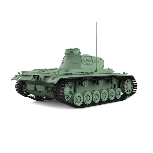 预售 SS35711 1/35 军事模型 德国 III号坦克 E型
