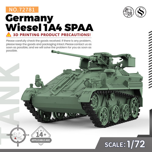 SSMODEL SS72781 1/72 军事模型 德国 鼬鼠 Wiesel 1A4 坦克 - 封面