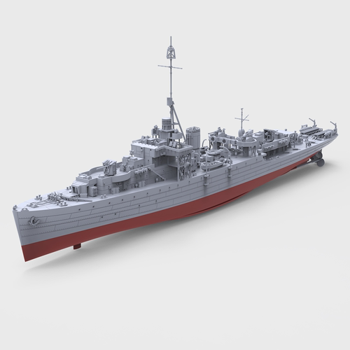 预售SSC100630/S 1/100军事模型 英国江河级“斯佩”号K246护卫舰