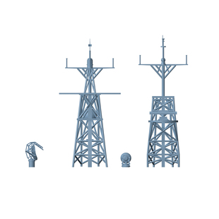 桅杆和雷达系统升级 斯普鲁恩斯 1pcs 美国 老姚手工坊