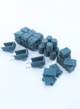 老姚手工坊  模型铁路风景仓库配件套装    1set