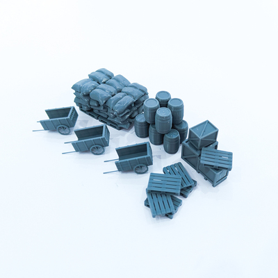 老姚手工坊  模型铁路风景仓库配件套装    1set