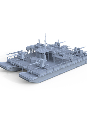 SSC100577S 1/100 军事模型 德国海军 SF40 西贝尔防空渡船