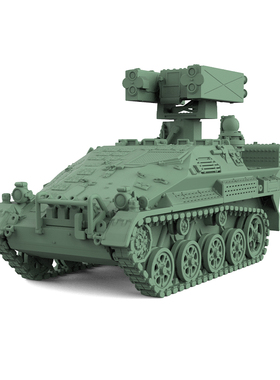 SS100779 1/100 军事模型 德国 鼬鼠2 防空武器运载车 Ozelot