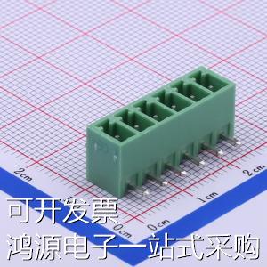 板端 3.81mm 1x6P 闭口 插座 接线端子 插拔式 3.81 DB2ERC