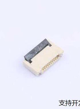 0.5K-DHHX-10PWB FFC/FPC连接器 间距:0.5mm P数:10P 翻盖式 SMD,
