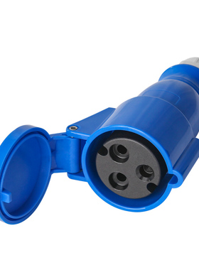 摄影插头 怡达YEEDA影视蓝色插头16a公母32a公母63a公母三眼插头三芯插座