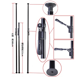顶天立地广告牌悬挂支撑背景架 天地撑杆3.8米一根 摄影棚支撑架