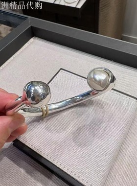 西班牙UNOde50 珍珠蒜头手镯手工极简ZEN男女情侣经典轻奢手工