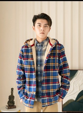 PLORY羊羔绒棉衬衣POYC34V814