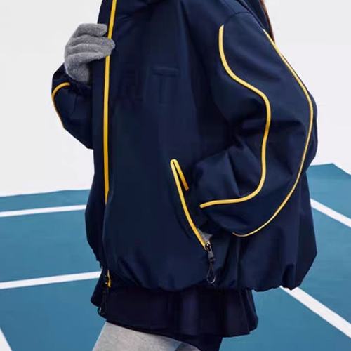 非实拍官网图学院风冬装棉衣外套加绒加棉防风防水大码胖妹妹冬季