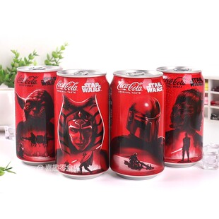 限定日本进口可口可乐联名星球大战收藏款饮料350ml*4罐碳酸饮料