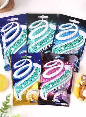 进口airwaves爽浪无糖口香糖薄荷糖香口胶清新口气糖果小零食