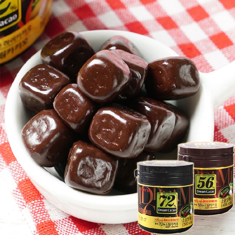 the republic of korea Imported snacks Lotte LOTTE72%/82% All black chocolate Dream Cocoa beans Canned 86gin the Snacks/Nuts/Specialty , Chocolate , Dark chocolate  category - from Buy2taobao.com to provide professional Taobao agent buy service