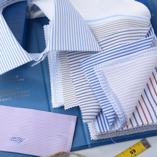 拜耳男士衬衫量身定制长绒纯棉工作白领商务量身精致工艺修身