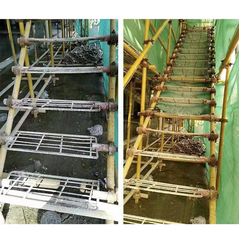 工程工地临时楼梯搭建防滑踏步板脚手架楼梯踏板爬梯步板