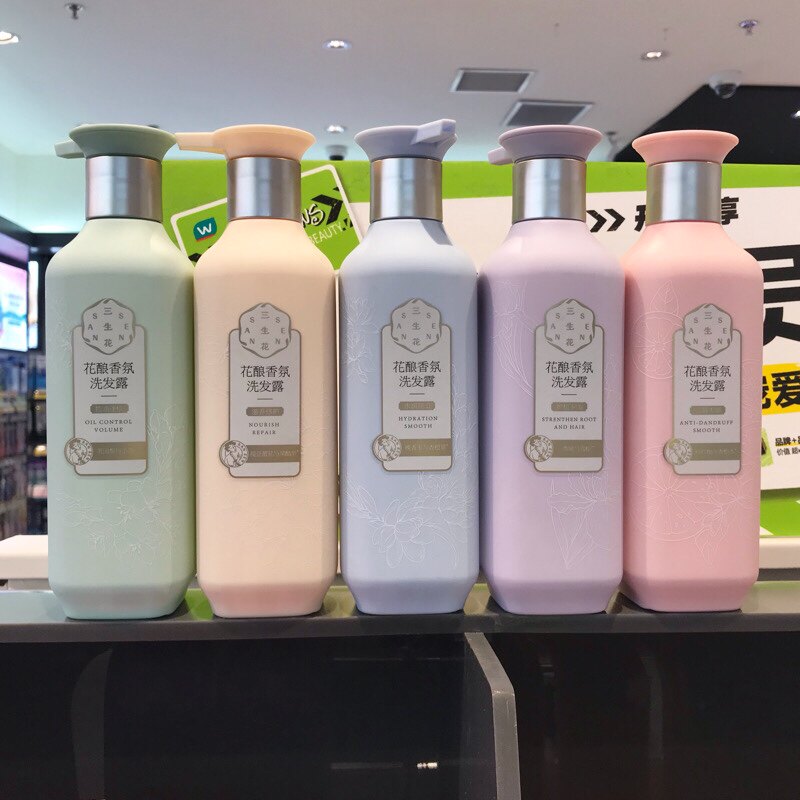 百雀羚三生花花酿香氛滋养修护去屑柔顺洗发水420ml