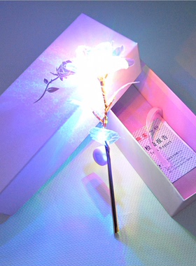 金箔玫瑰花仿真礼盒情人节朋友