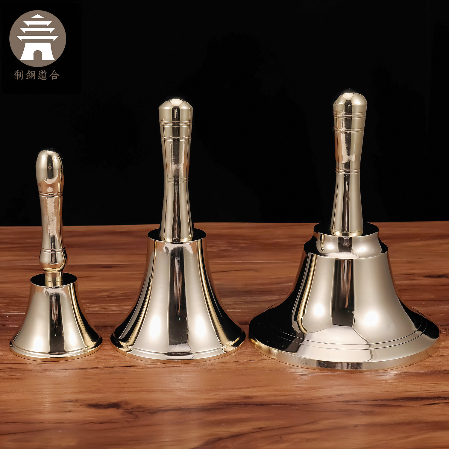 무료 배송 순수 구리 핸드 벨 노인 호출 벨 레스토랑 봉사 학교 수업 활동 회의 알림 시끄러운