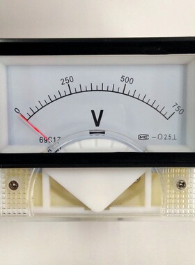 69C17 直流电压表750V 450V 1000V 1500V300V250V指针500VDC69c17