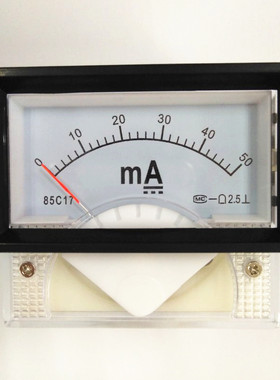 85C1730mA50mA直流电流毫安表