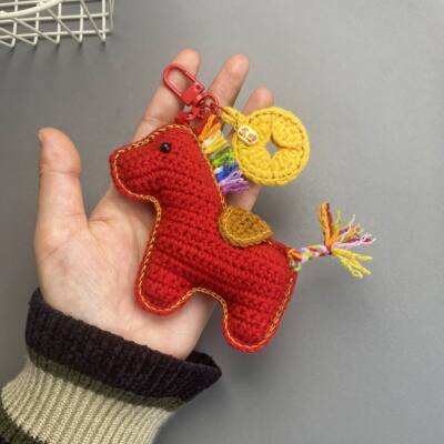 DIY本命小马上有钱毛线材料包