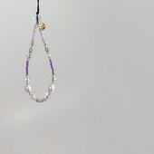 小红书同款 渐变紫水晶迷你链高级进口米珠串珠链条ccd饰品挂件新