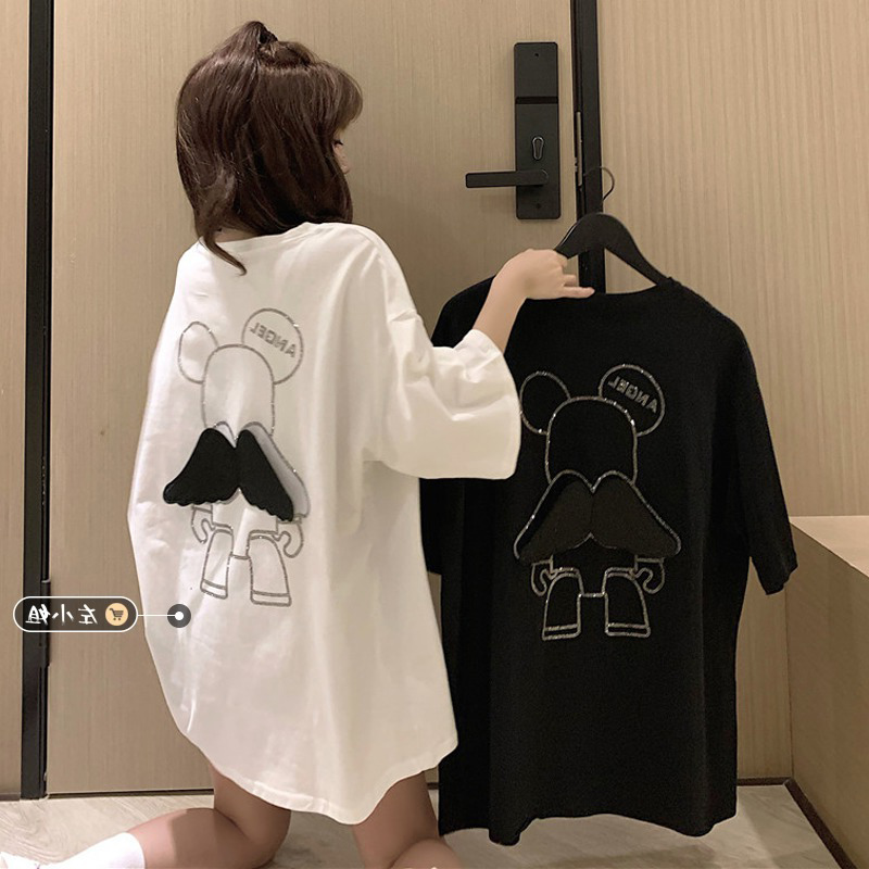 Official website short sleeve T-shirt women's summer 2021 new Korean Middle School Students' top large women's wear