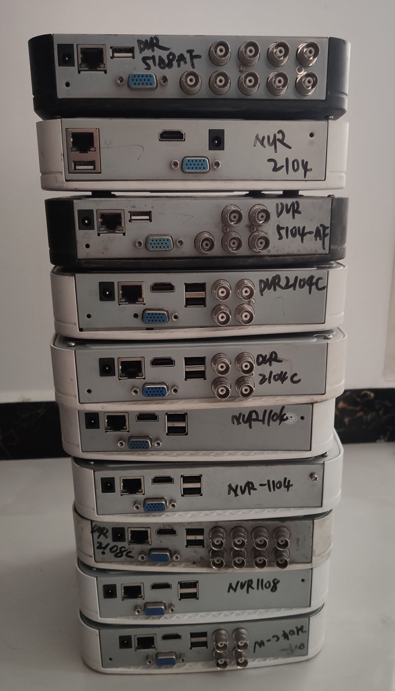 二手大华4路8路16路网络硬盘录像机dvr5108 dvr5104h&nbsp;dvr-1604hf