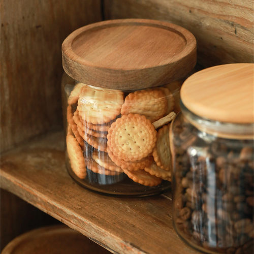 厨房分装杂粮干果日式风格玻璃