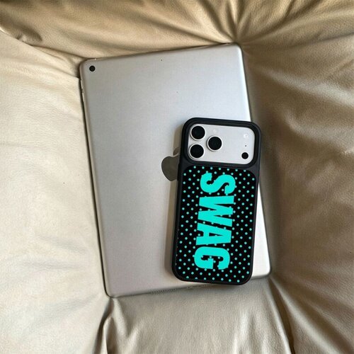 ins风波点英文黑边玻璃磁吸适用苹果小米iPhone17promax手机壳1613pro小米1415Pro华为mate80p90三星S25防摔