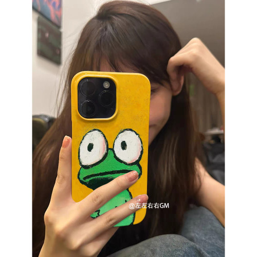 适用于苹果16promax可爱手机壳ins风iPhone16pro个性15菲林14创意13小众11高级感艺术可爱吹风狗狗涂鸦油画xr