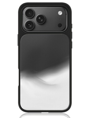 ins风黑白色调亚克力黑边磁吸适用苹果iPhone16promax手机壳1312pro小米1415Pro华为mate60p70三星S23防摔