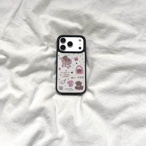 ins风个性小狗狗黑边磁吸适用苹果iPhone17promax16手机壳1312pro小米1415Pro华为mate60p70三星S23防摔软壳