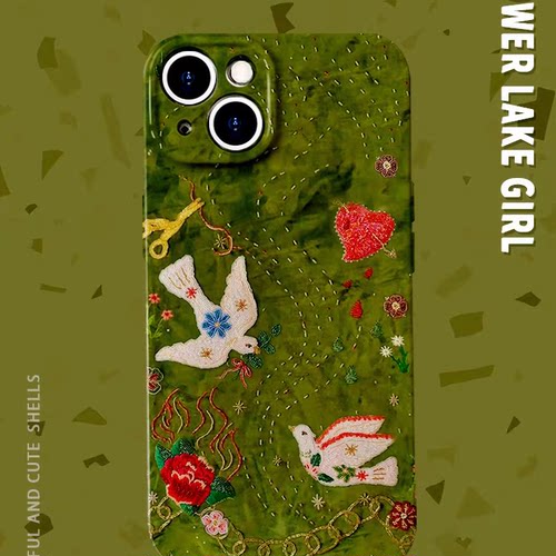 生命如歌~中古风飞鸟菲林适用iPhone15/16手机壳华为nova畅享60pro软OPPOreno9苹果13vivos18硬IQOO10小米14