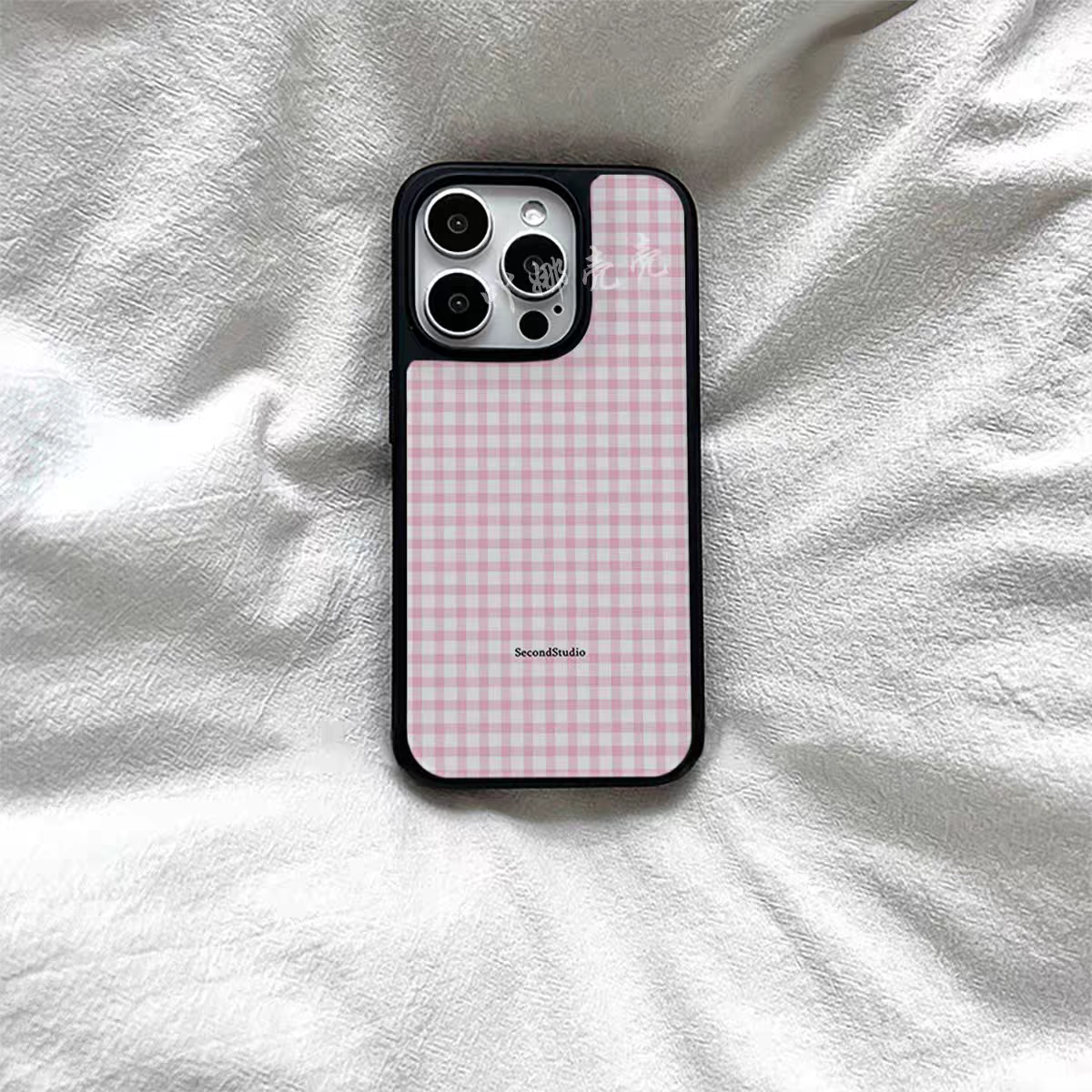 ins风花丛猫咪原创亚克力黑边磁吸适用苹果iPhone16promax手机壳1315pro小米14Pro华为mate60p70三星S23防摔
