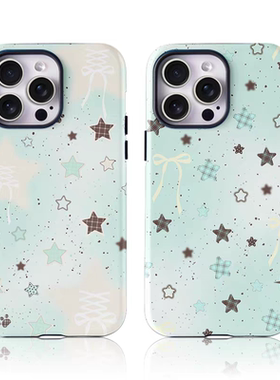 适用iPhone17promax苹果16小米15opporeno14红米mate60华为p80荣耀400情侣手机壳vivox200小清新y2k薄巧星星