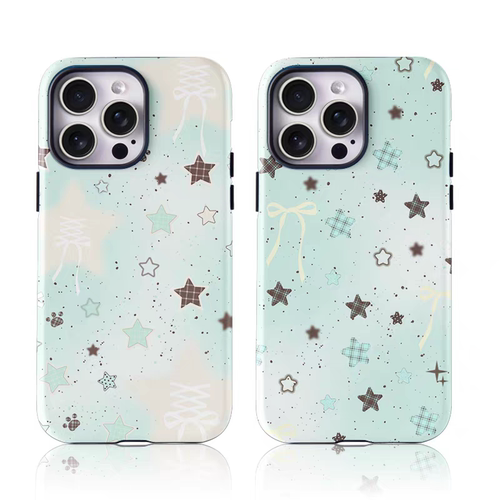 适用iPhone17promax苹果16小米15opporeno14红米mate60华为p80荣耀400情侣手机壳vivox200小清新y2k薄巧星星