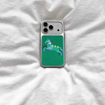 ins个性复古马上星运电镀银磁吸适用苹果iPhone17promax手机壳1615pro小米1415Pro华为mate60p70三星S23防摔