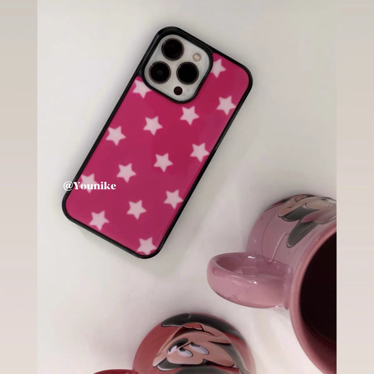 夏日韩系ins风古早感亚克力黑边适用苹果iPhone16promax手机壳1312pro小米1415Pro华为mate60p70三星S23防摔