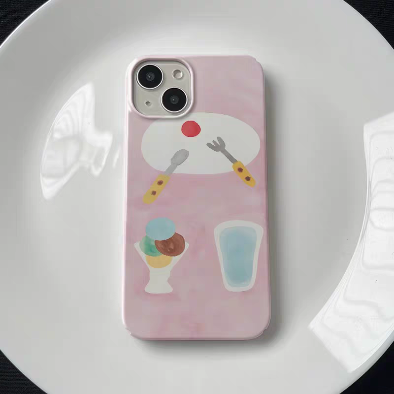 小清新水彩艺术苹果手机壳菲林壳适用iPhone16promax/15pro/13/14plus手机壳苹果12mini硬壳XS/8保护套原创