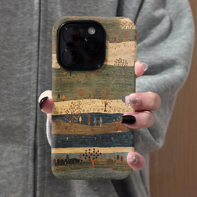 油画风景画菲林壳二合一适用苹果16promax手机壳iPhone1514promax磨砂荣耀13防摔12小米11华为oppovivo红米