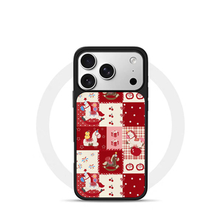 复古木马格子小马黑边电镀银磁吸适用苹果iPhone17promax手机壳1615pro小米1415Pro华为mate60p70三星S23防摔