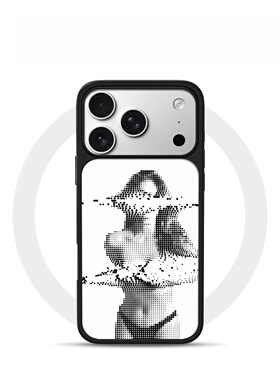 ins风复古碎片化黑边电镀银磁吸适用苹果iPhone17promax手机壳1615pro小米1415Pro华为mate60p70三星S23防摔