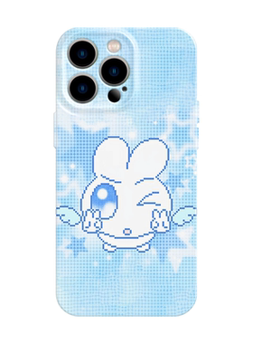 y2k小兔子天使手机壳适用iPhone16promax苹果14菲林13小清新12小米15蓝色oppo华为mate60荣耀P70红米vivox200