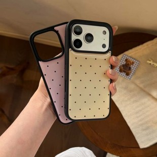 ins黄色满屏星星个性 黑边磁吸适用苹果iPhone16promax手机壳1715pro小米1415Pro华为mate60p70三星S23防摔