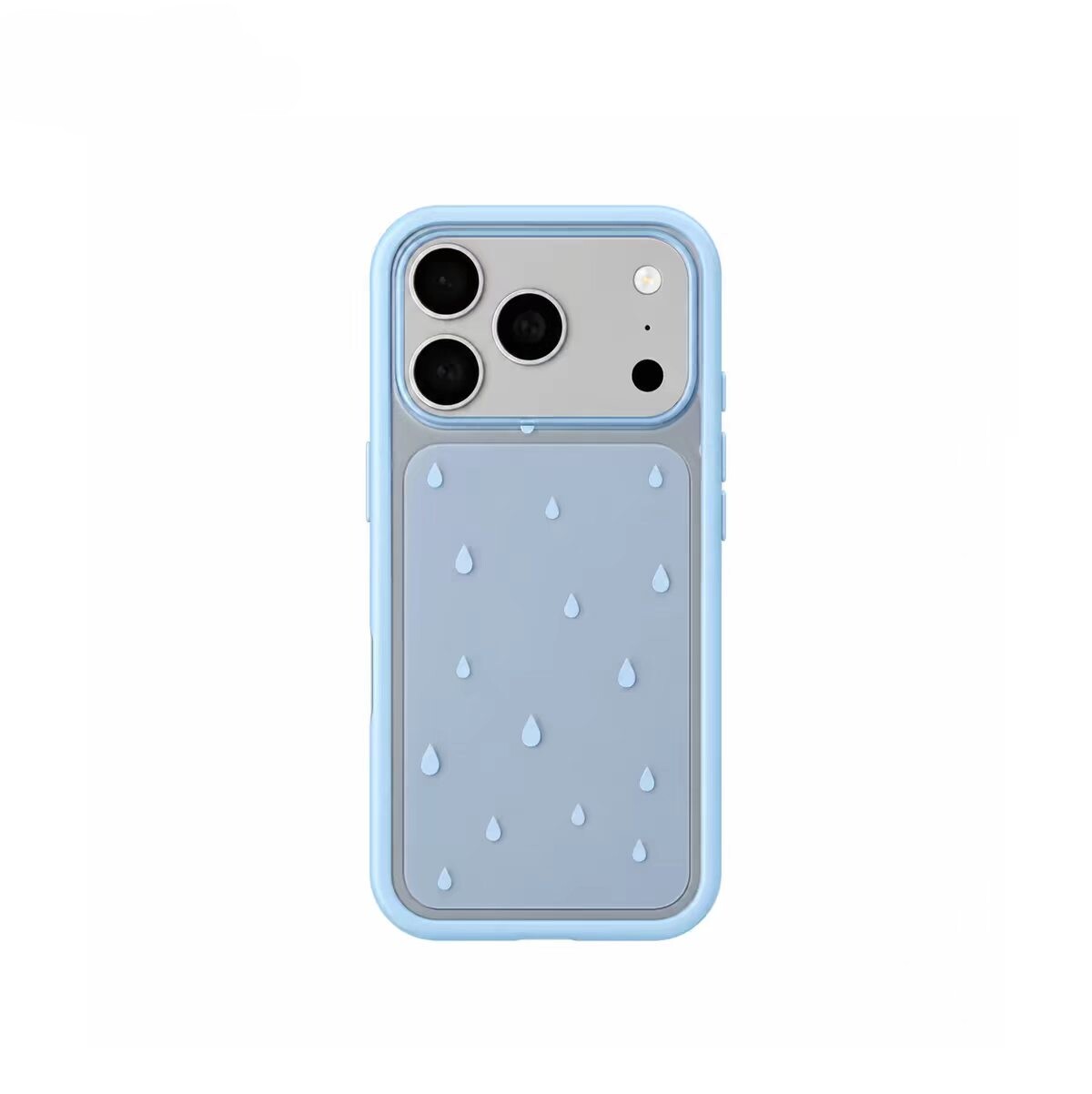 ins风复古雨滴适用苹果18promax/17手机壳iPhone16包按键肤感亚克力15小众个性ins简约手机壳防摔韩系保护壳