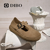 女2026春季 休闲鞋 新款 单鞋 女 时尚 DIBO碲铂复古真皮软底勃肯鞋
