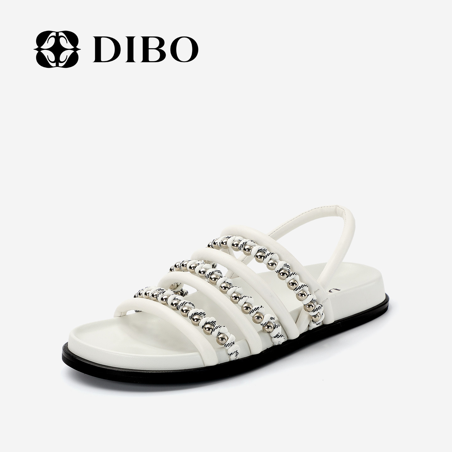 DIBO碲铂商场同款2025夏季新款潮流ins风甜酷平底凉鞋女可搭裙子,女鞋,休闲凉鞋,淘宝优惠券,粉丝福利购,淘宝优惠卷